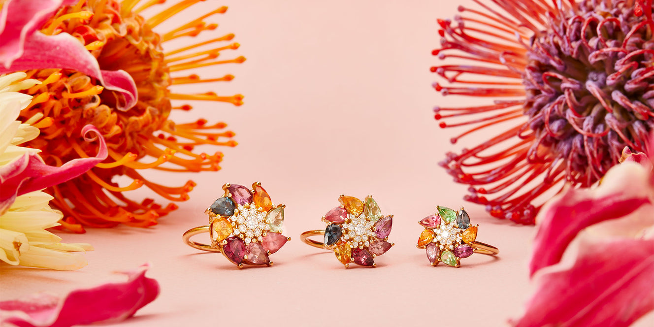 Rosa MAitea joaillerie éthique colllection le torubillon en or recyclé 18 carats, diamants recyclés et pierres traçables